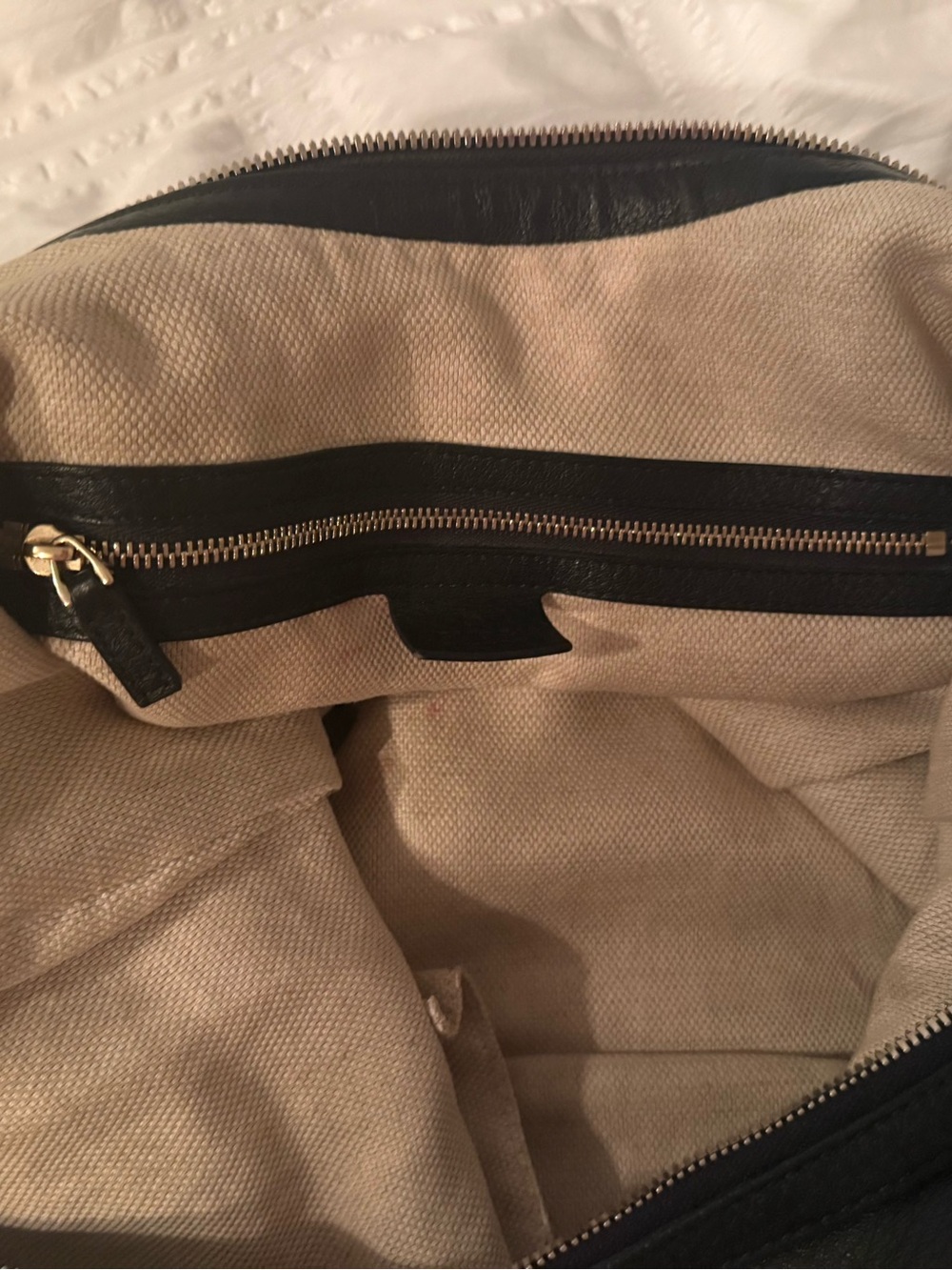 Gucci Black Pebbled Leather Hobo with Gold Chain and Tassel - Picture 5 of 6